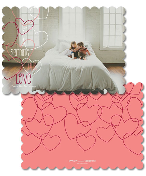 Image of Outlined in Love card design.